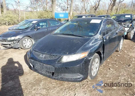 2012 Honda Civic Lx z USA, uszkodzony, nr VIN 2HGFG3B56CH511004